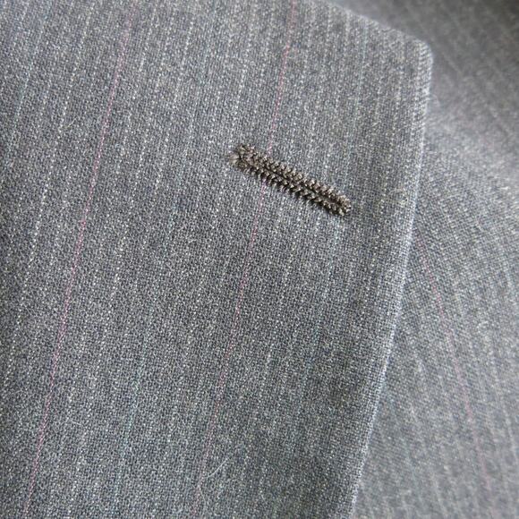 VINTAGE JOHNNY CARSON Suit Jacket/Sports Coat Size 46 Hamricks Gaffney SC Black - Picture 2 of 16